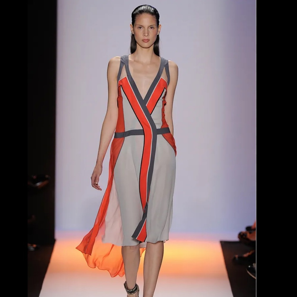 BCBGMaxAzria Runway Spring Ready-To-Wear 2012 collection long halter neck dress